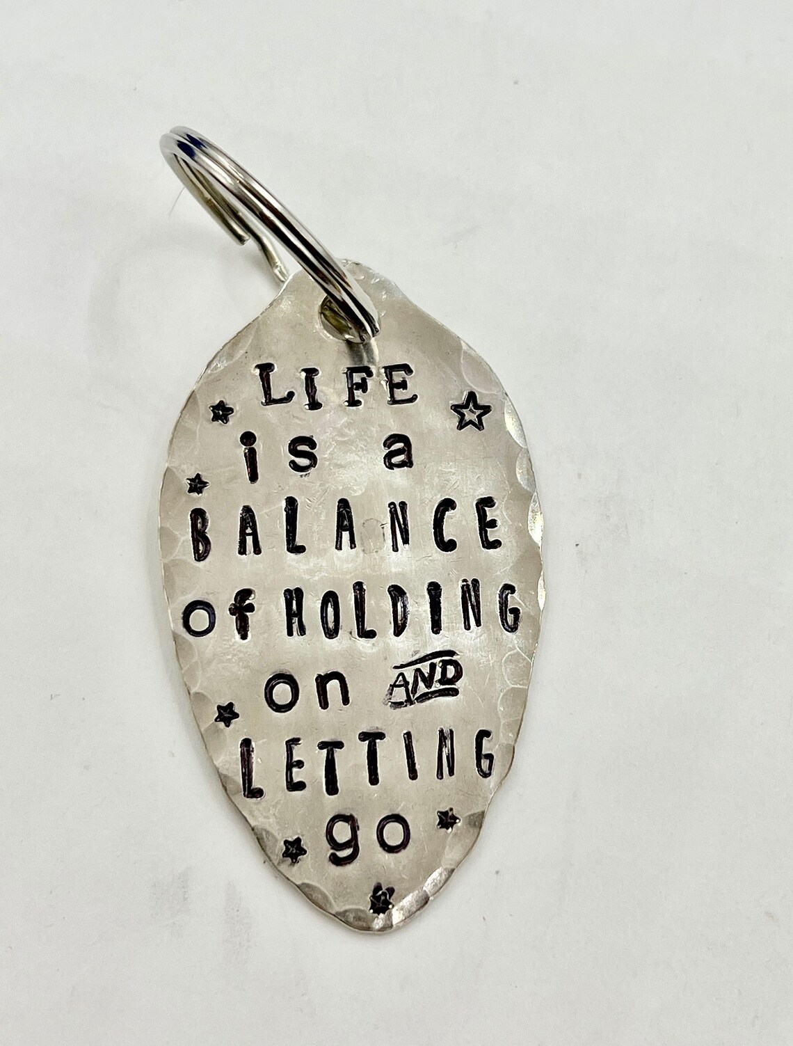 Keychain Rumi Quote Life is a Balance of Holding on and Etsy