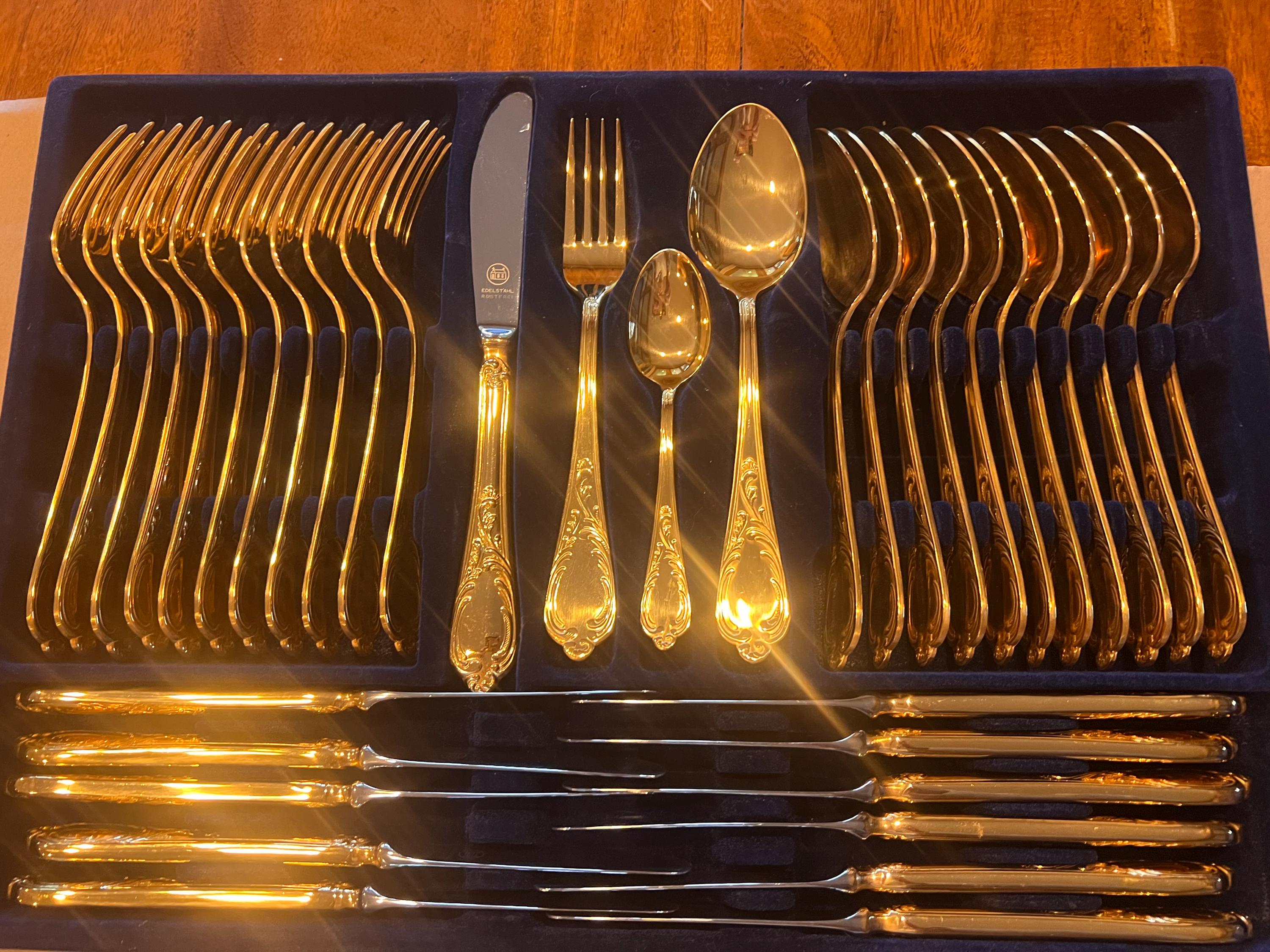 23/24 Gold Flatware - Etsy