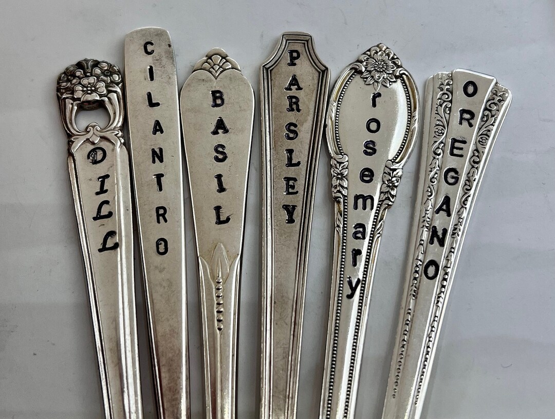 HERB MARKERS Set of 6 Dill Cilantro Basil Parsley Etsy