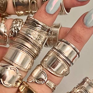 Mystery Silverplate Spoon Ring: Handmade Vintage Silverware Jewelry surprise jewelry zdjęcie 2