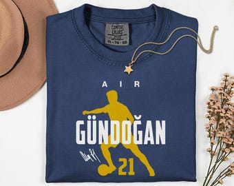 Comfort Colors® Air Gündoğan 21 Soccer Player Tribute Graphic Tee, Germany Football Star Signature Design, 2026 World Cup Fan Unisex T-Shirt
