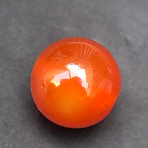 Natural Carnelian Agate Sphere With Drilled, 10.30 MM Smooth Orange Color Ball