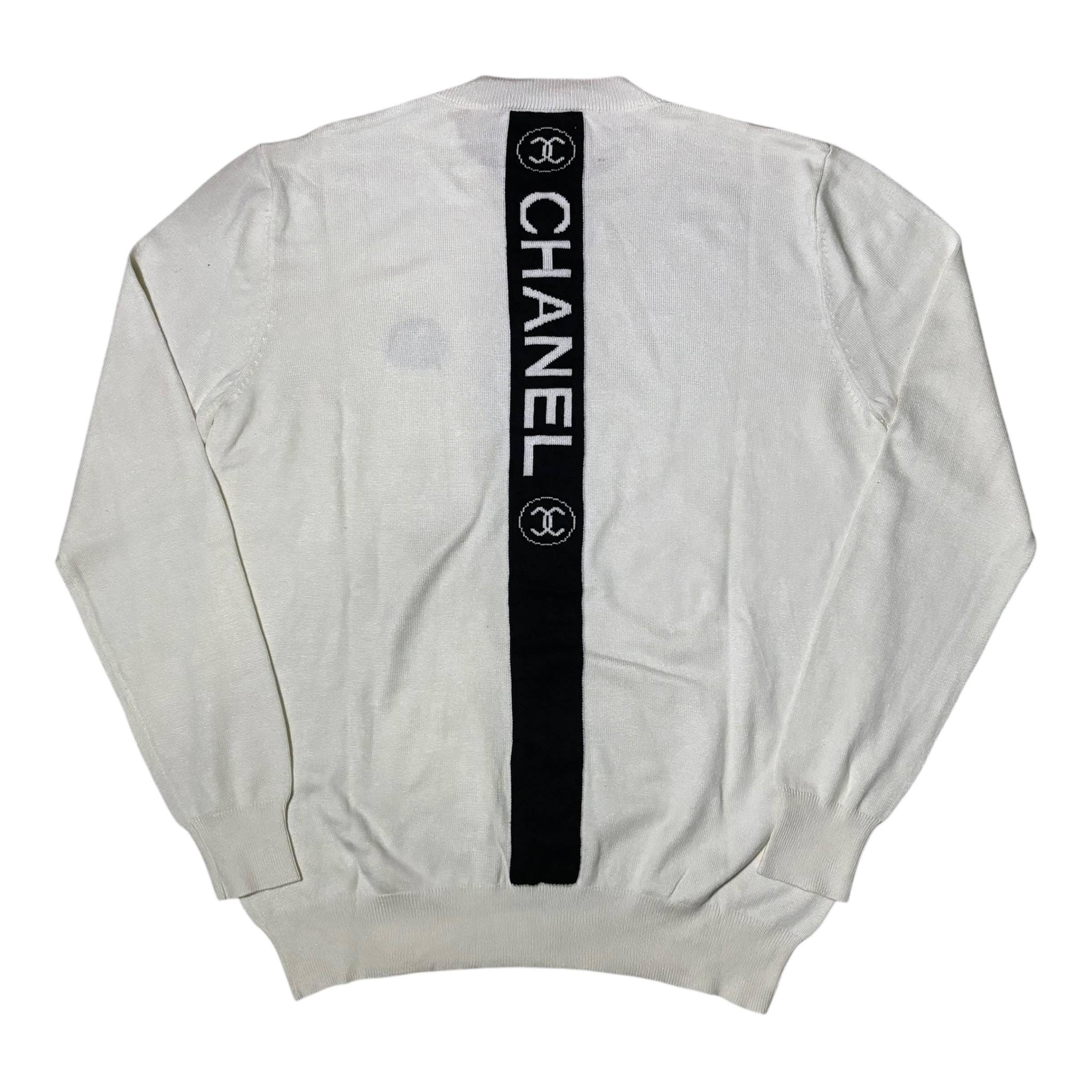 chanel embroidered sweatshirt sweat vintage chanel