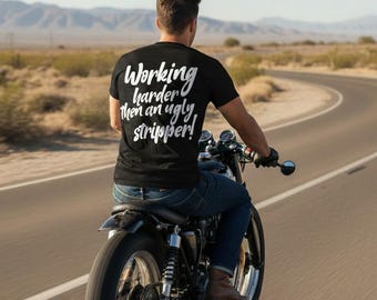 Busier then a cucumber in a Women's prison! T-Shirt | Retro Script Back Print