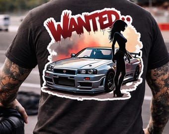 Wanted. Skyline Cartoony T-Shirt