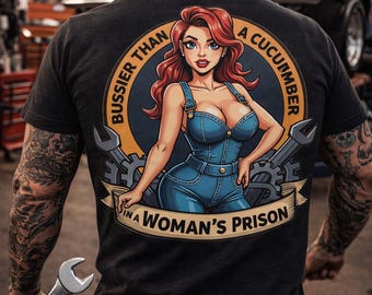 Busier then a cucumber in a Women's prison Cartoony T-Shirt