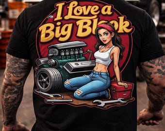 I love a Big Block Cartoony T-Shirt