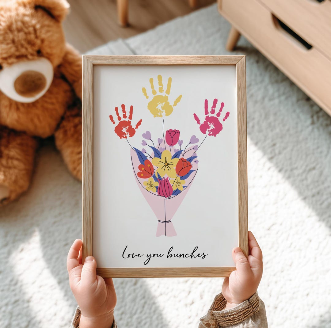 Handprint Flower Bouquet Craft | Kids Mother's Day Keepsake (digital ...