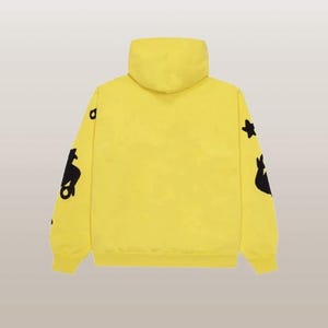 Sp5der Beluga Hoodie, Oversized Streetwear Hoodie for Men, Spider Web Graphic Hoodie, Casual Pullover Streetwear Sweatshirt image 6