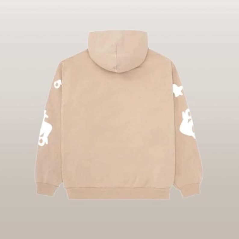 Sp5der Beluga Hoodie, Oversized Streetwear Hoodie for Men, Spider Web Graphic Hoodie, Casual Pullover Streetwear Sweatshirt image 4