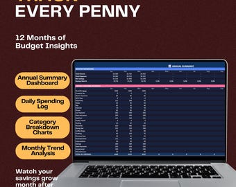 Expense Tracker Spreadsheet, Spending Log Bill Tracker for Google Sheets and Excel
