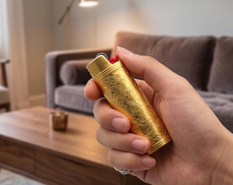Personalisierter Feuerzeughüllenhalter, Personalisiertes Feuerzeughülle mit Gravur, Handgefertigte Hülle, Geschenk für Ihn Papa Freund, Trauzeugen Geburtstagsgeschenk