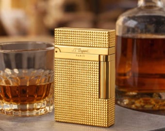 Vintage Style Paris Feuerzeug aus reinem Kupfer nachfüllbar Gas weiche Flamme Luxus Dupont inspiriert Clink Sound Sammler Geschenk für Papa Ehemann