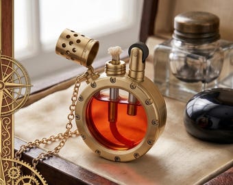 Nautisches Steampunk-Feuerzeug - Schwerer Messing- und Zinklegierungskörper - Nachfüllbares Petroleum-Kunststück für Sammler und Enthusiasten