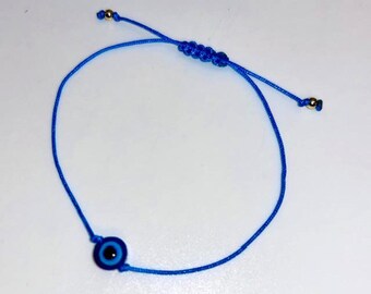 Evil Eye Bracelet - Dainty but Powerful - Nazar - Trendy Best Friend Gift - Very Popular Protection Good Luck Charm -Handmade -FREE GIFT BAG
