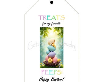 Easter Gift Tags Printable "Treats for my Peeps" - PDF Digital Download - Your Newest Family Tradition!!!
