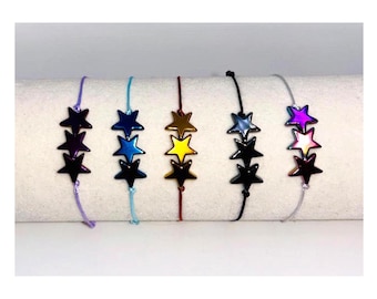 Star Charm Bracelet - Dainty Delicate Beautiful - Trendy Best Friend Gift - Very Popular - Waterproof -Customizable -Handmade -FREE GIFT BAG