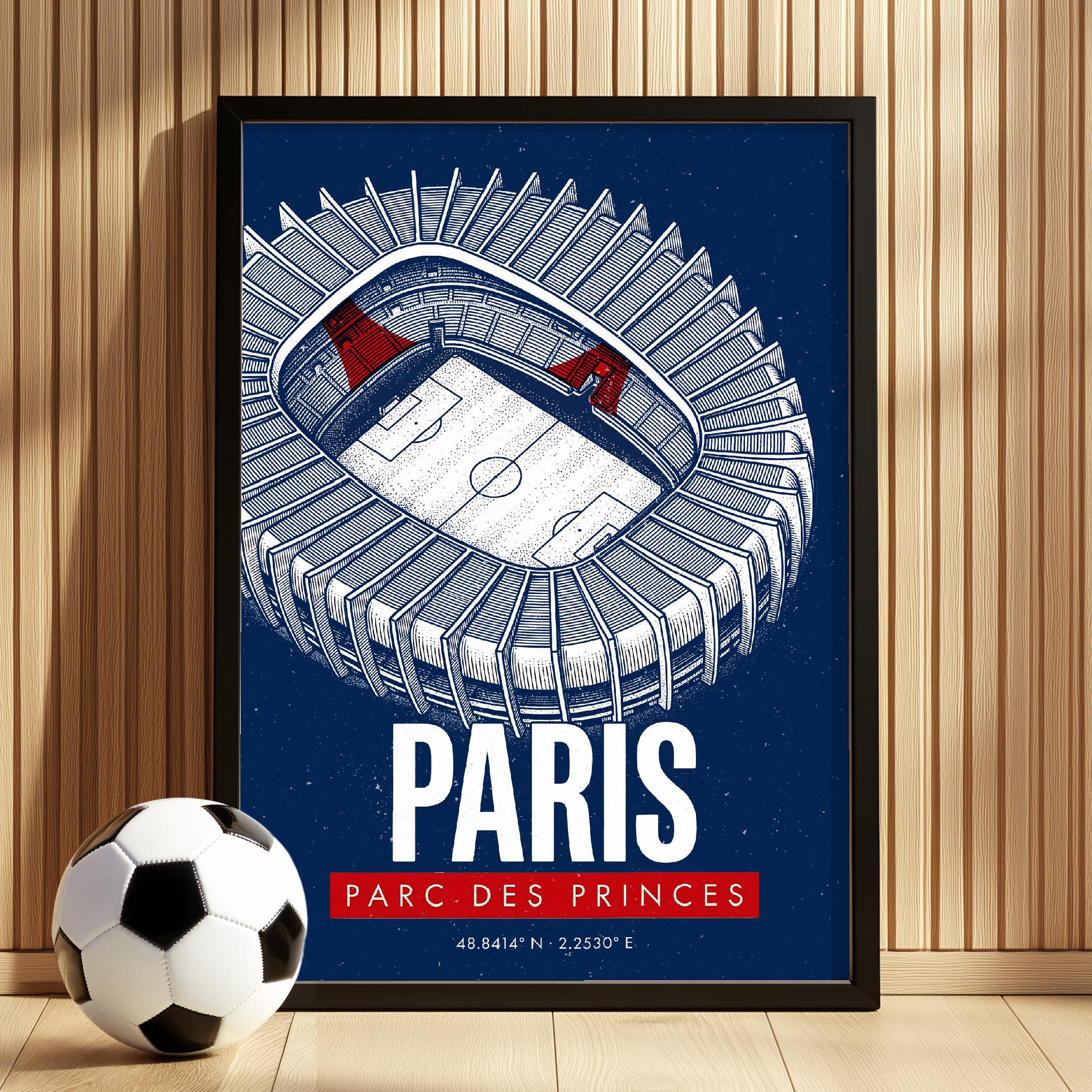 Stickers autocollant - PSG - Bleu - Décoration murale - Maison