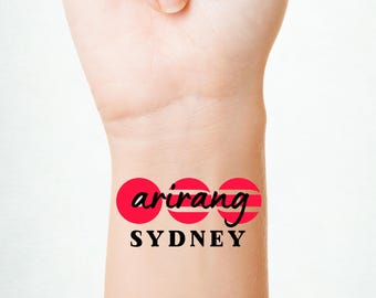 BTS Temporary Tattoo | Arirang World Tour Body Sticker