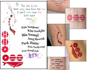 BTS Arirang Tattoo Set | BTS body stickers