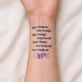 BTS Fan Chant Tattoo product logo