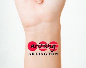 BTS Temporary Tattoo | Arirang World Tour Body Sticker