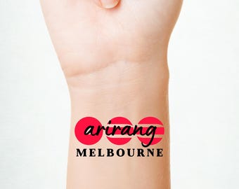 BTS Temporary Tattoo | Arirang World Tour Body Sticker