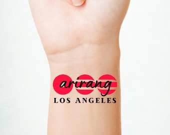 BTS Temporary Tattoo | Arirang World Tour Body Sticker