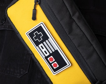 Retro NES Controller Patch, Nintendo Inspired Velcro Patch for Gamers