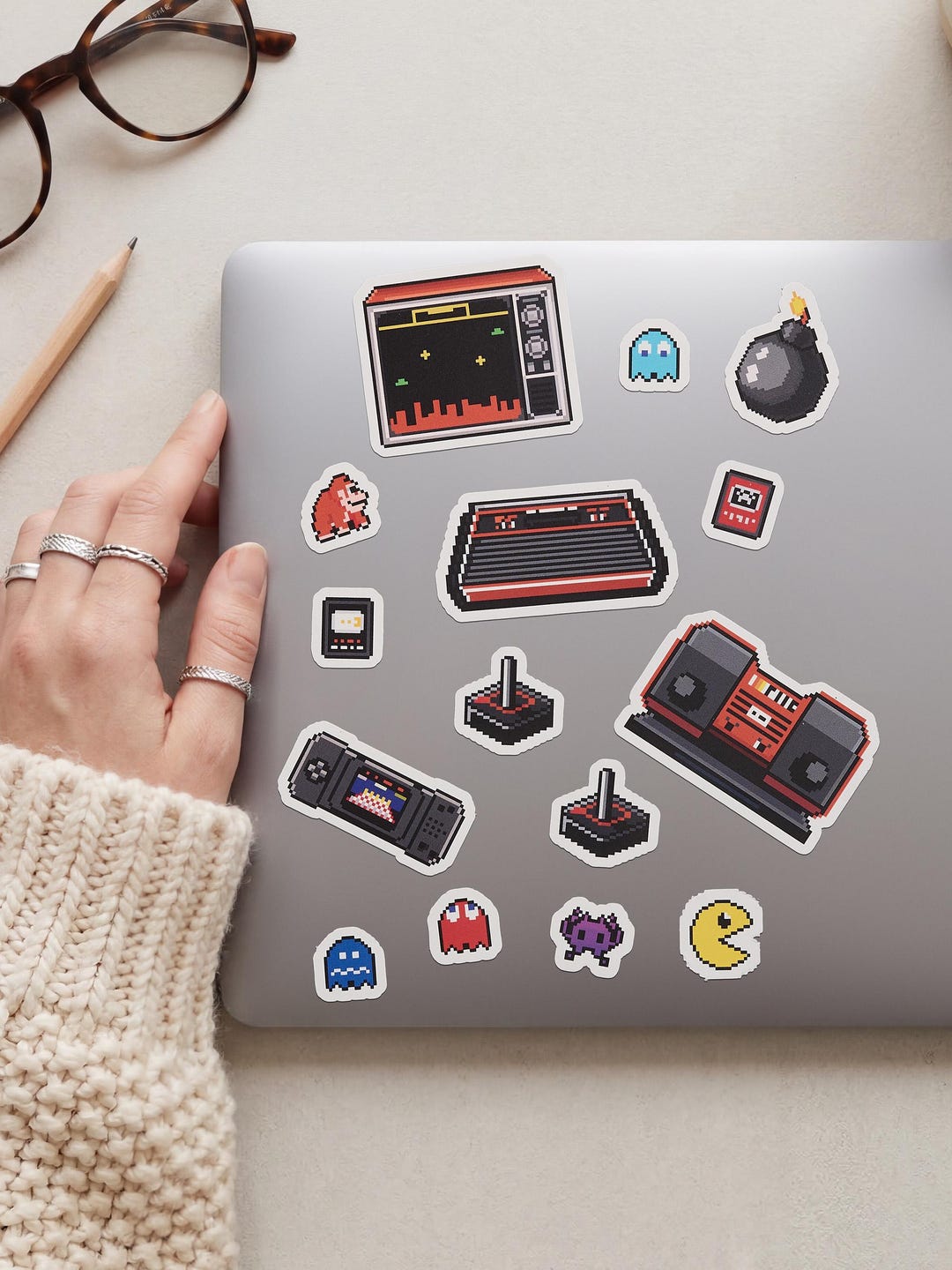 Atari 3ds Sticker Retro Atari Sticker Pack, 15 Video Game Stickers - Etsy