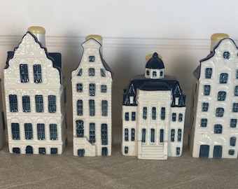 KLM Delft Blue Miniature houses… Amsterdam porcelain figurine