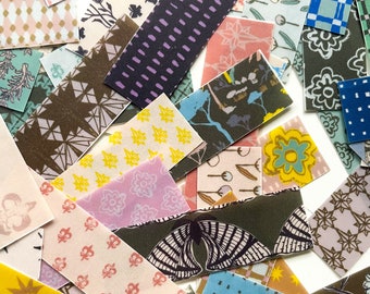 Petits autocollants imprimables en Washi, papiers éphémères pour tenir un journal, décoration pour agenda, bandes en Washi à motifs