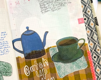 Tea Time Printable Journal Ephemera