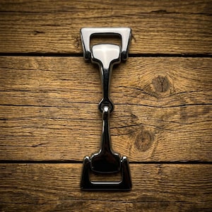 Square Ring Jointed Horsebit Snaffle Bar for Shoes, Loafers, and Leather Accessories