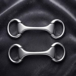 Conector de bocado de filete doble Eggbutt, Zamak Metal Craft Supply, 18 mm de ancho interior
