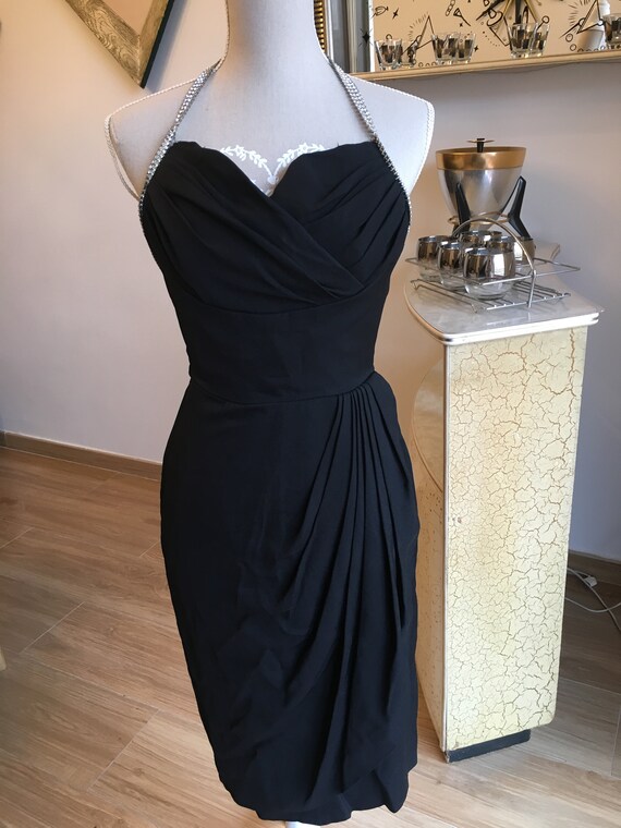 Vintage 1950s Lilli Diamond Rhinestones Cocktail d