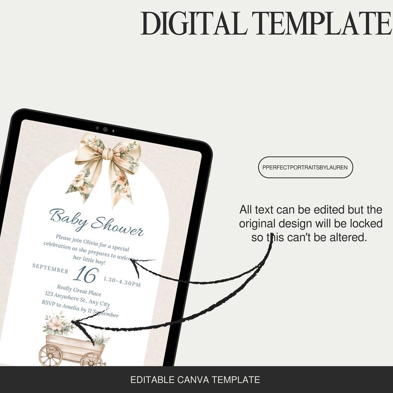 Neutral Baby Shower Invitation (digital File) - Etsy UK