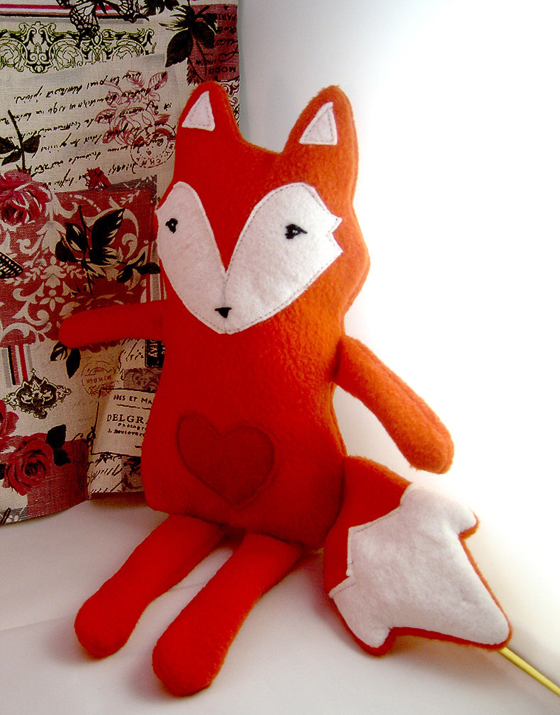Stuffed Fox Sewing Pattern PDF Soft Toy Fabric Plush PDF Etsy UK