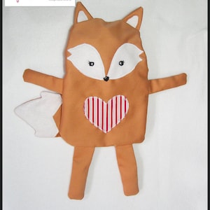 Sewing Pattern Fox Hot Water Bottle Cover PDF