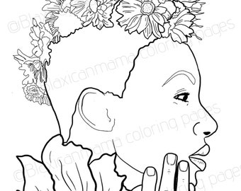 Flower Child: We are Only Earthseed Coloring Page