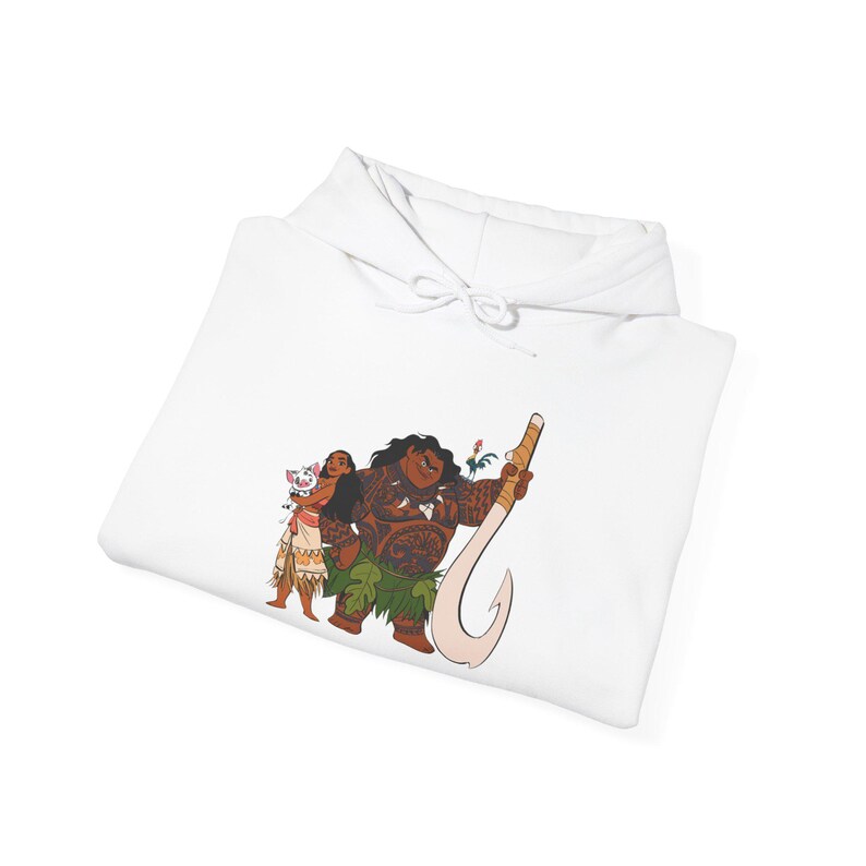 Moana and Maui Hoodie | Animated Polynesian Adventure Sweatshirt image 5