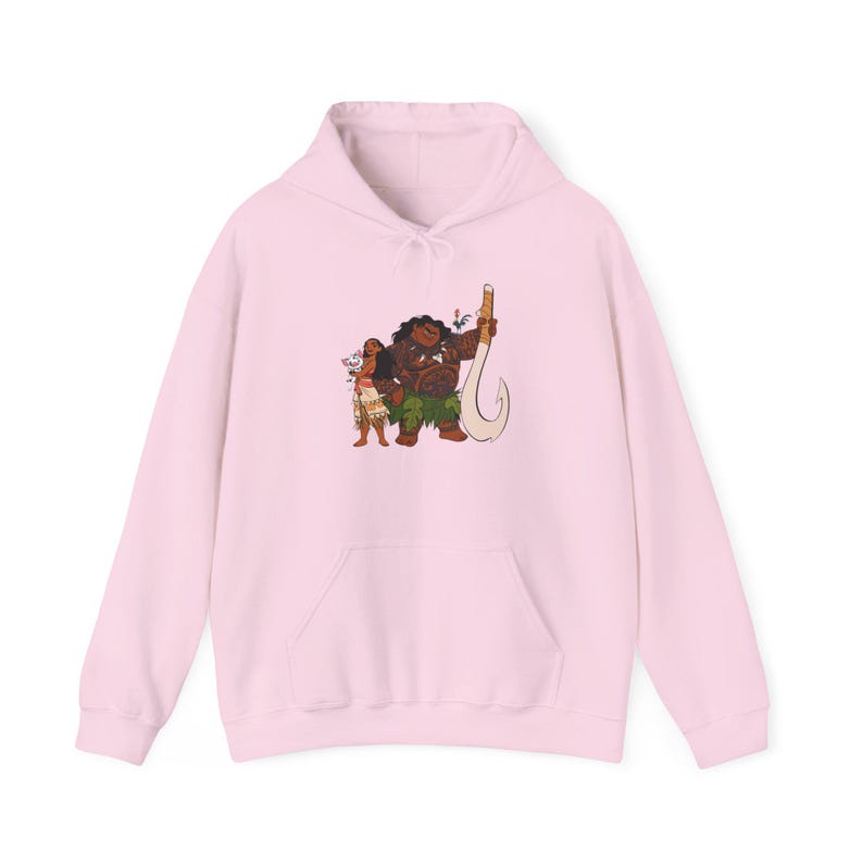 Moana and Maui Hoodie | Animated Polynesian Adventure Sweatshirt image 12
