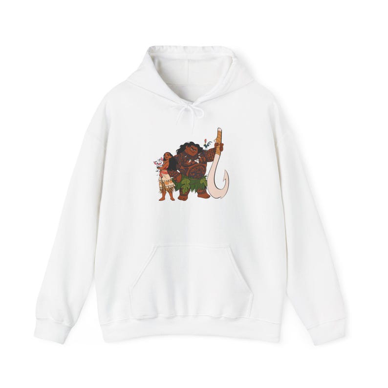 Moana and Maui Hoodie | Animated Polynesian Adventure Sweatshirt image 3