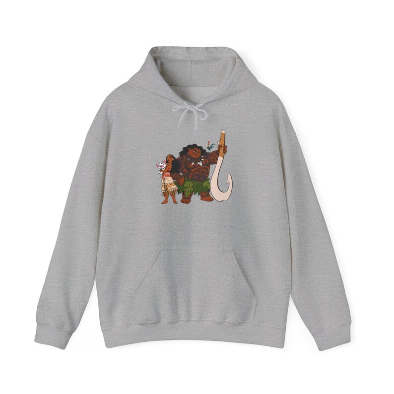 Moana and Maui Hoodie | Animated Polynesian Adventure Sweatshirt image 10
