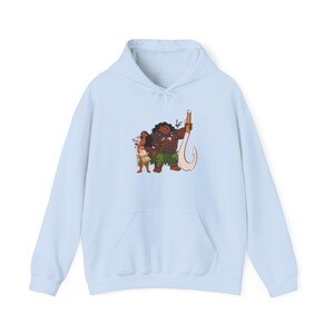 Moana and Maui Hoodie | Animated Polynesian Adventure Sweatshirt image 11