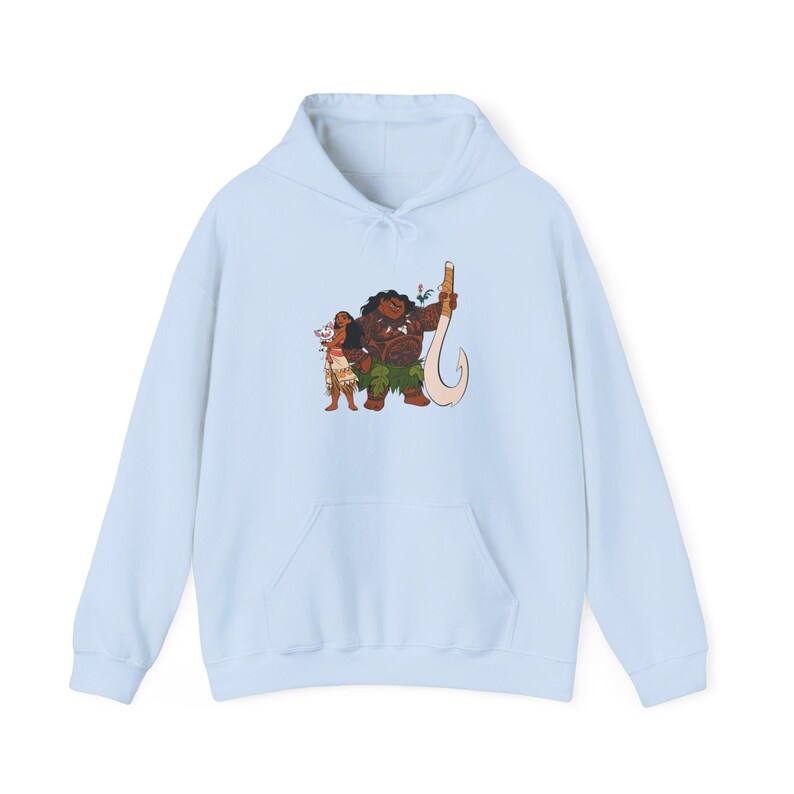 Moana and Maui Hoodie | Animated Polynesian Adventure Sweatshirt image 11