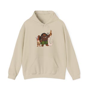 Moana and Maui Hoodie | Animated Polynesian Adventure Sweatshirt image 9