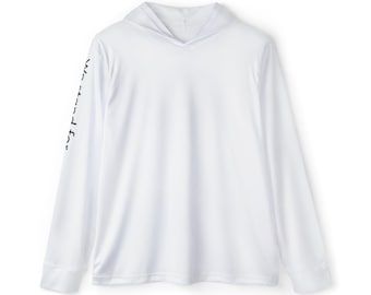 Weiß Athletisch Minimalist Script Hoodie