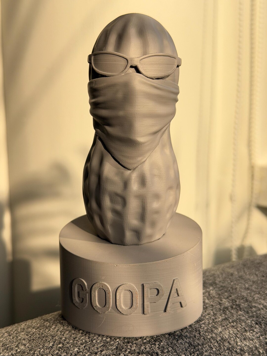 Goopa Merch 3D Printed Theburntpeanut “goopa” Figurine – Unpainted Model - Etsy