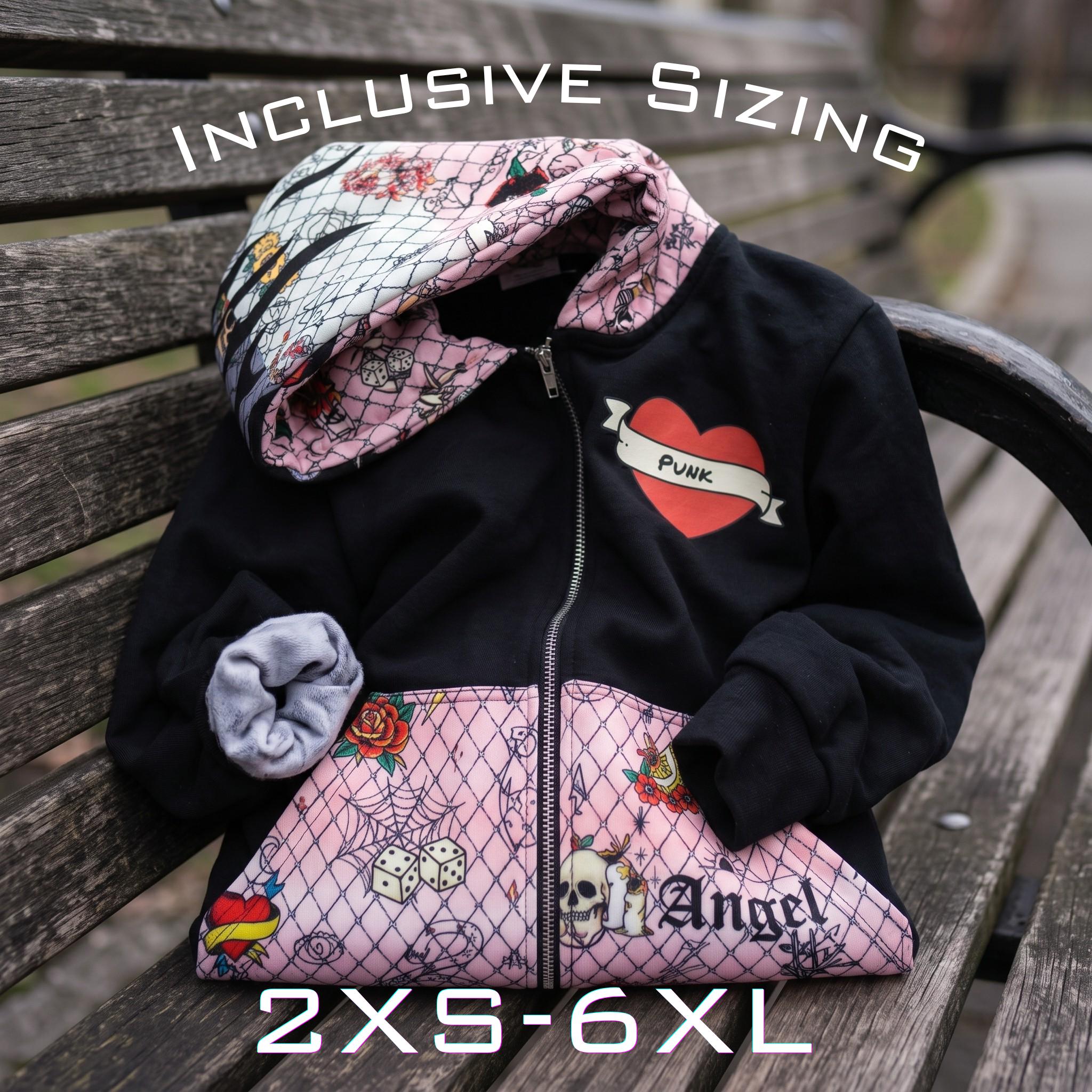 Angel Zip Hoodie - Etsy Angel Zip Hoodie - Etsy